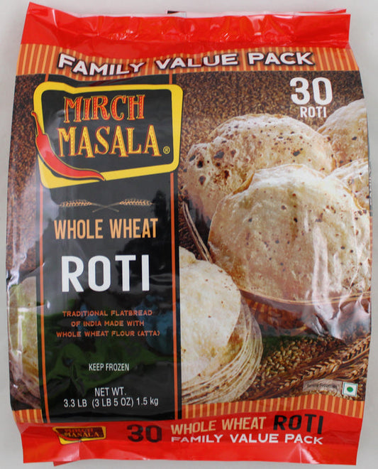 Mirch Masala Whole Wheat Roti - Family Pack 30pc