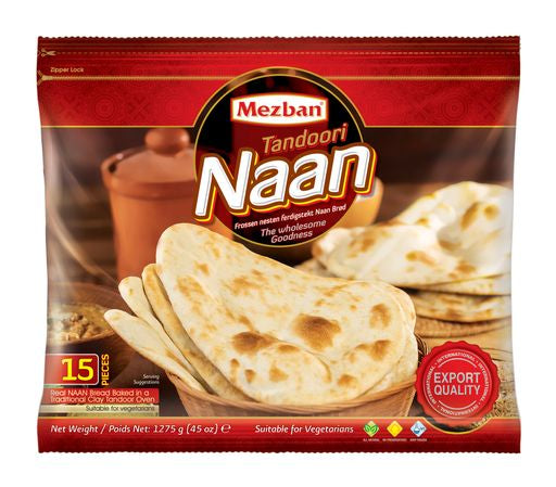 Mezban Tandoori Naan 15pc- 45oz