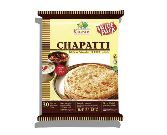 KAWAN WHOLE WHEAT CHAPATTI 30 PCS