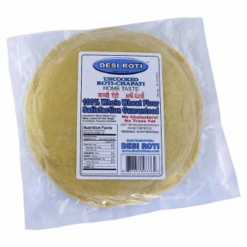 Desi Roti UnCooked Chapathi 12 Ct- 1.3 LB